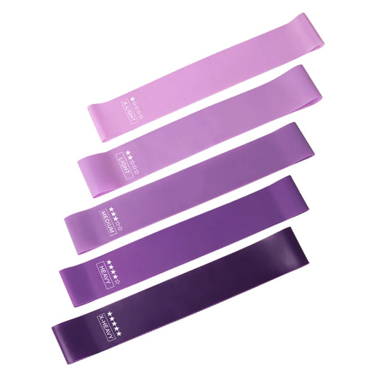 5-Level Resistance Bands Set — Mini Loop Latex Bands for Strength Training, Pilates & Yoga