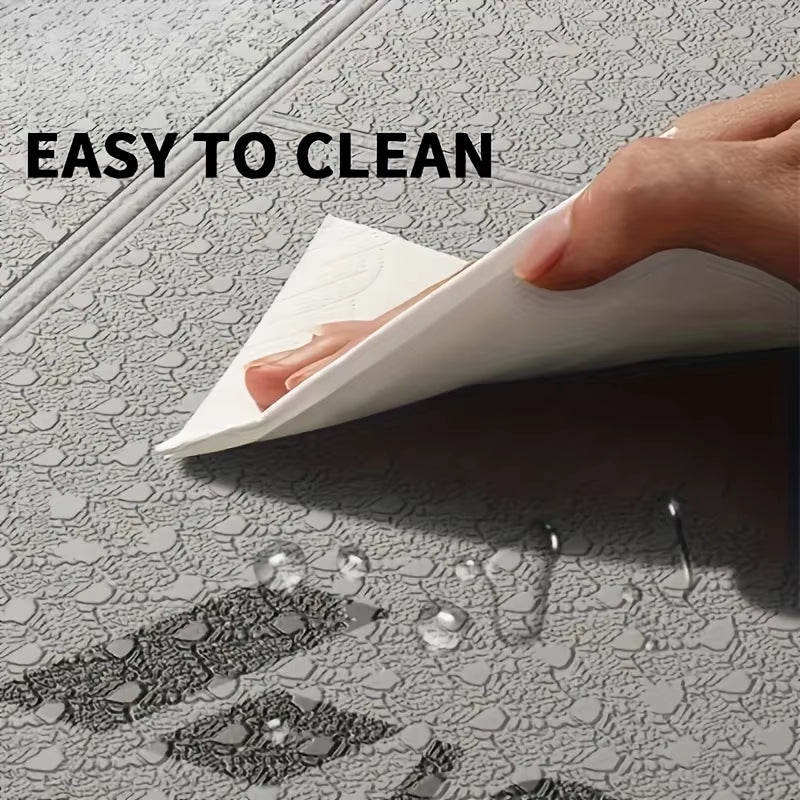Foldable Non-Slip TPE Yoga Mat – Lightweight Waterproof Exercise Mat