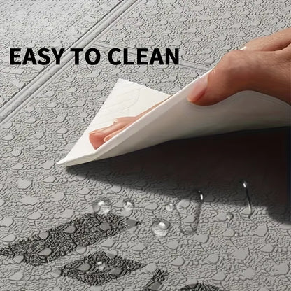 Foldable Non-Slip TPE Yoga Mat – Lightweight Waterproof Exercise Mat