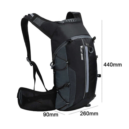 Waterproof Backpack designed for outdoor activities, featuring a rugged, lightweight design and breathable material.