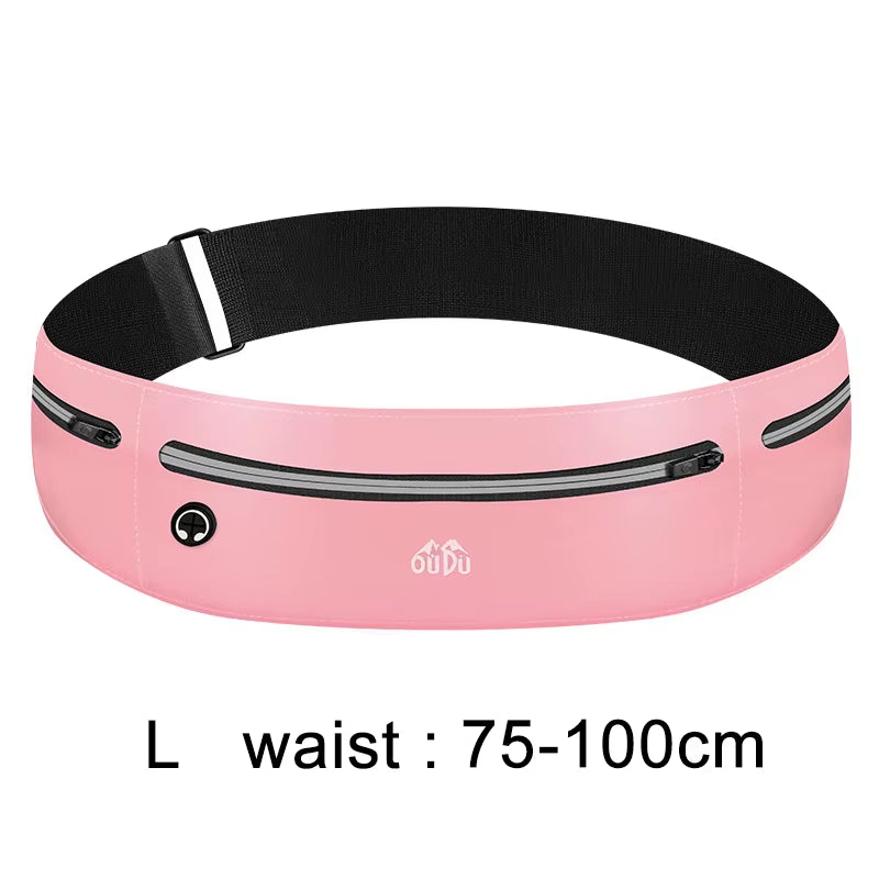 Running Belt Waist Bag for Mobile Phone Women Men Sport Fanny Pack Cell Phone Pouch Waterproof Jogging Gym