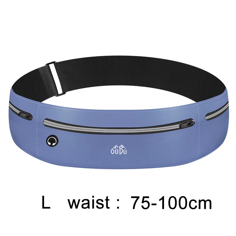 Running Belt Waist Bag for Mobile Phone Women Men Sport Fanny Pack Cell Phone Pouch Waterproof Jogging Gym