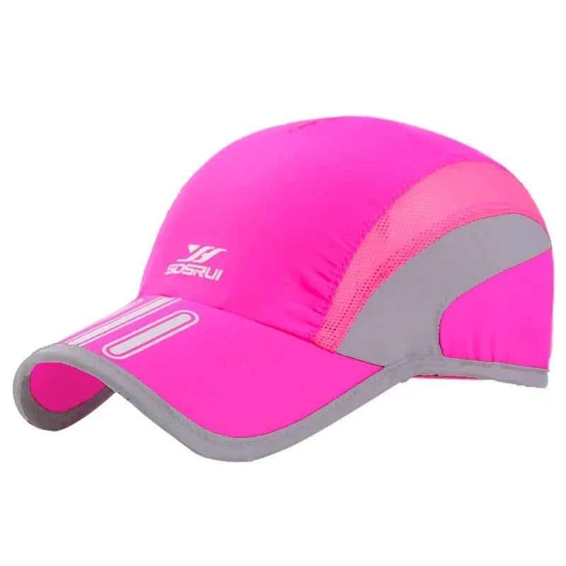 Breathable Quick-Dry Mesh Sports Cap for Cycling, Running & Tennis