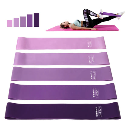 5-Level Resistance Bands Set — Mini Loop Latex Bands for Strength Training, Pilates & Yoga