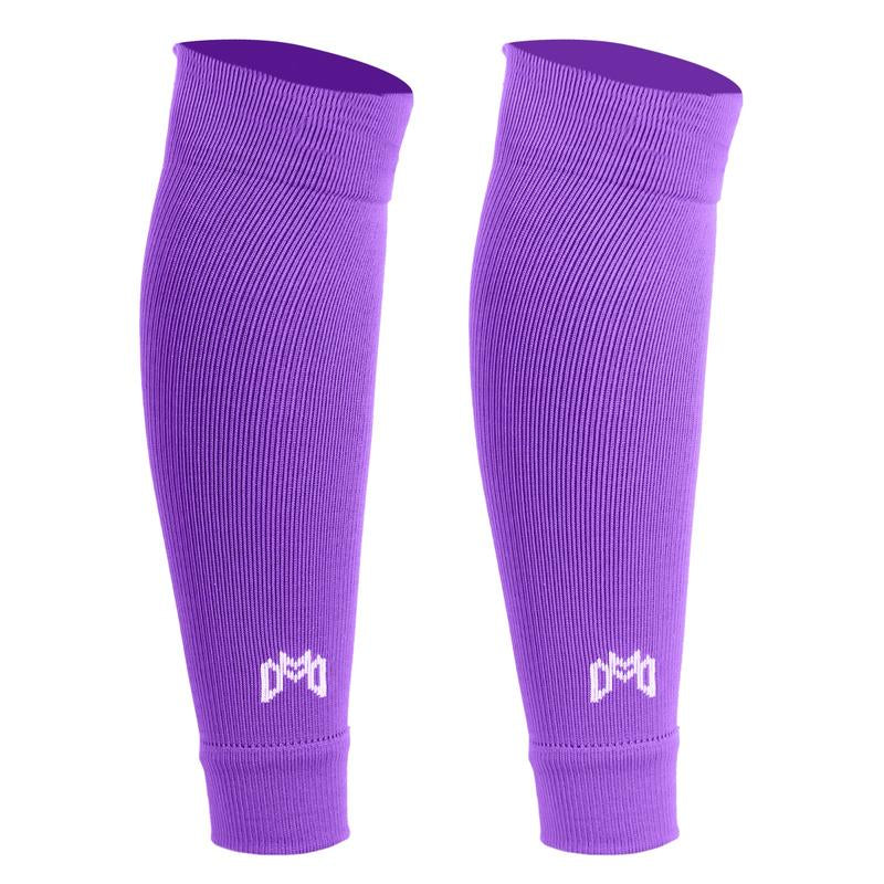Medicaptain Pre-Cut Soccer Sleeve Socks for Adults and Youth, Companion for Soccer Grip Socks, Securely Holds Shin Guards
