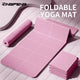 Foldable Non-Slip TPE Yoga Mat – Lightweight Waterproof Exercise Mat