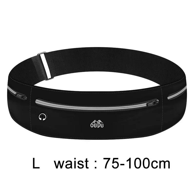 Running Belt Waist Bag for Mobile Phone Women Men Sport Fanny Pack Cell Phone Pouch Waterproof Jogging Gym