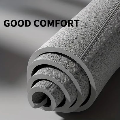 Foldable Non-Slip TPE Yoga Mat – Lightweight Waterproof Exercise Mat