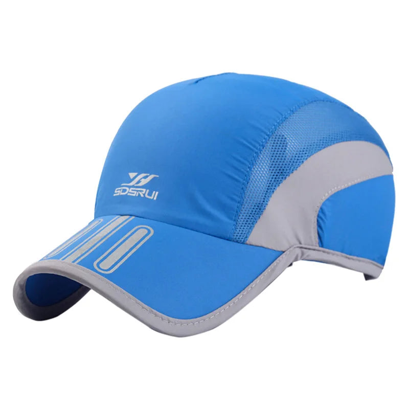 Breathable Quick-Dry Mesh Sports Cap for Cycling, Running & Tennis