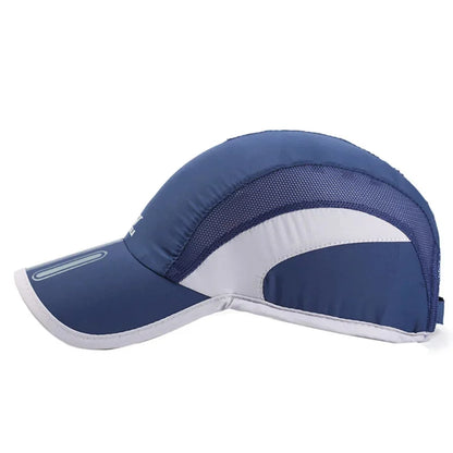 Breathable Quick-Dry Mesh Sports Cap for Cycling, Running & Tennis