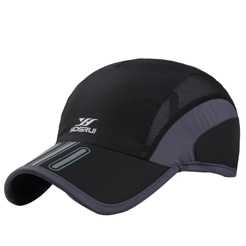 Breathable Quick-Dry Mesh Sports Cap for Cycling, Running & Tennis