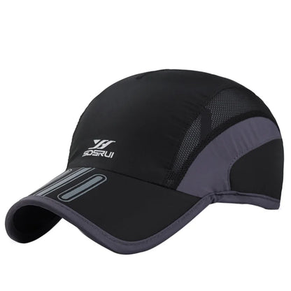 Breathable Quick-Dry Mesh Sports Cap for Cycling, Running & Tennis