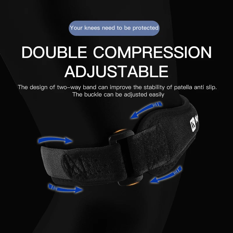 Adjustable Patellar Tendon Knee Strap Brace — Shock-Absorbing Compression Support (1 Piece)