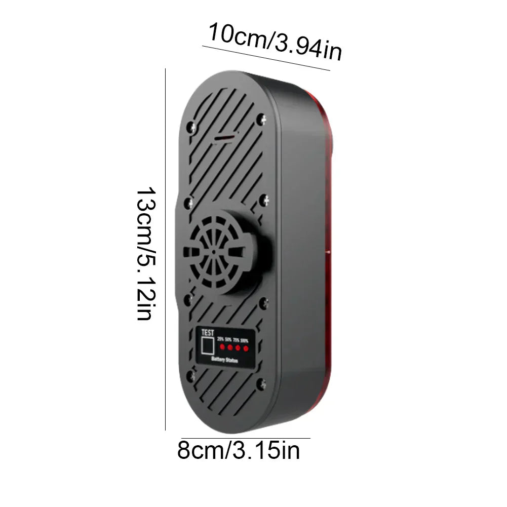 Battery-Powered Rear Cycling Camera with Tail Lamp