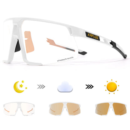 Photochromic Cycling Sunglasses UV400 — MTB & Road Bike Sports Eyewear
