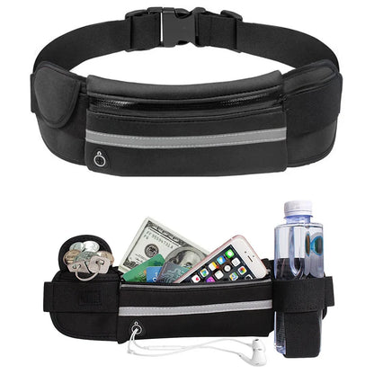 Waterproof Running Waist Bag — Sports Belt Phone Holder for Men & Women, Gym & Cycling Waist Pack