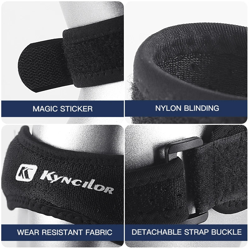 Adjustable Patellar Tendon Knee Strap Brace — Shock-Absorbing Compression Support (1 Piece)