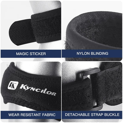 Adjustable Patellar Tendon Knee Strap Brace — Shock-Absorbing Compression Support (1 Piece)