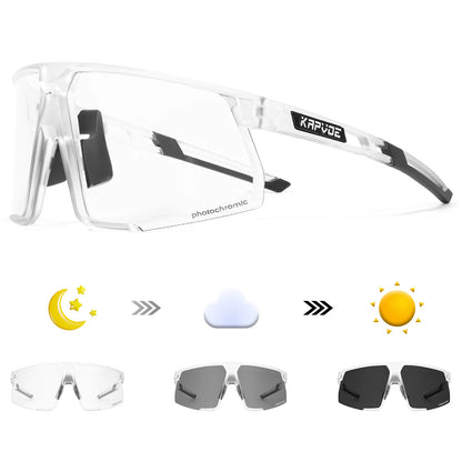 Photochromic Cycling Sunglasses UV400 — MTB & Road Bike Sports Eyewear
