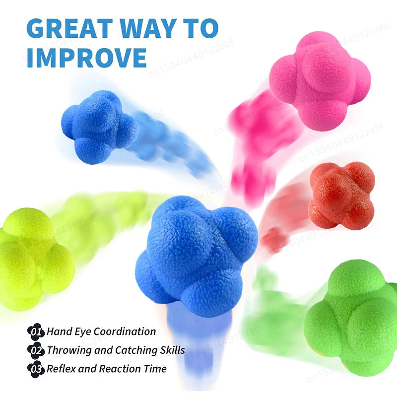 Reaction Bounce Balls Hexagon