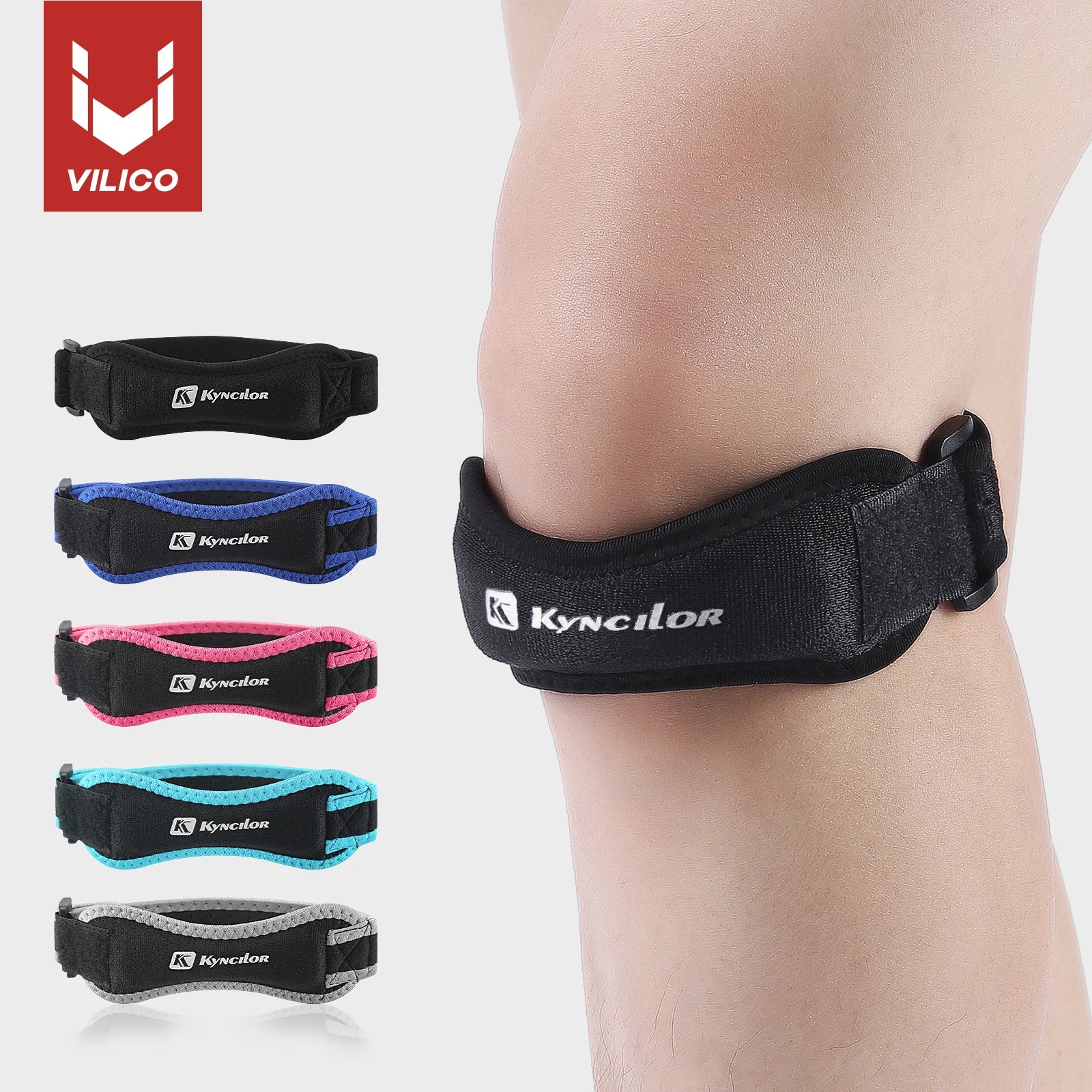 Adjustable Patellar Tendon Knee Strap Brace — Shock-Absorbing Compression Support (1 Piece)