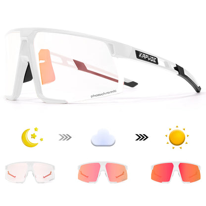 Photochromic Cycling Sunglasses UV400 — MTB & Road Bike Sports Eyewear