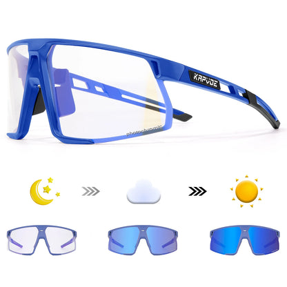 Photochromic Cycling Sunglasses UV400 — MTB & Road Bike Sports Eyewear