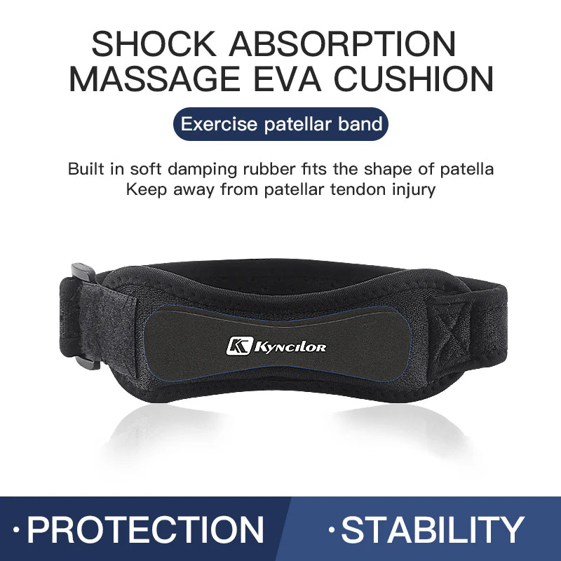 Adjustable Patellar Tendon Knee Strap Brace — Shock-Absorbing Compression Support (1 Piece)