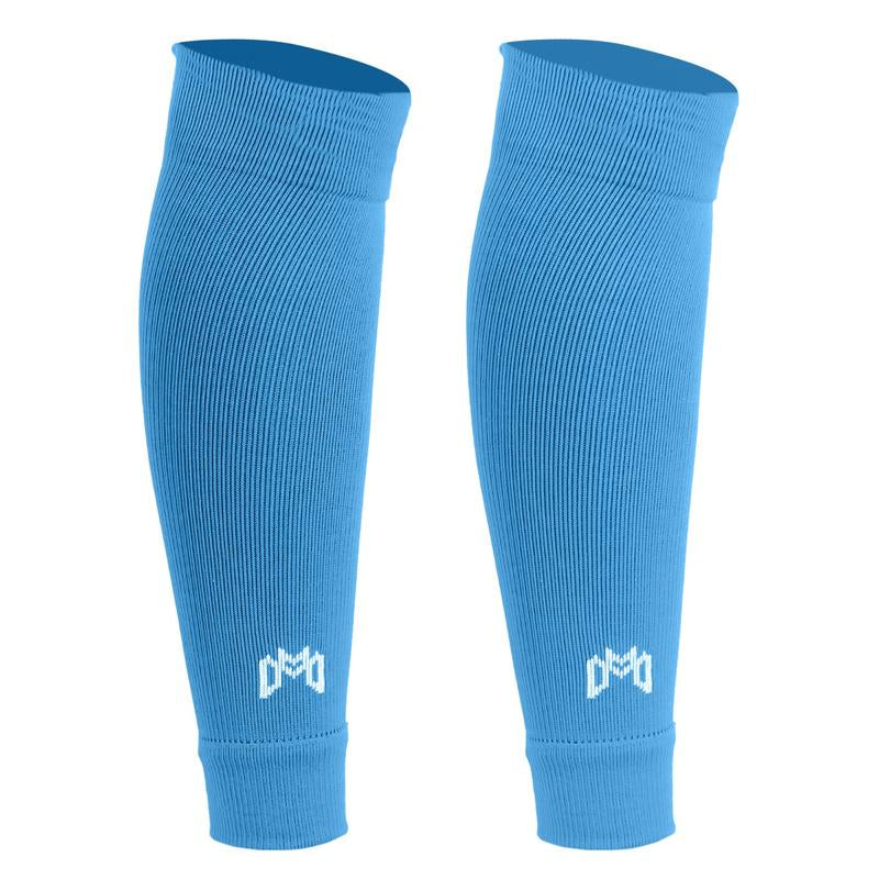 Medicaptain Pre-Cut Soccer Sleeve Socks for Adults and Youth, Companion for Soccer Grip Socks, Securely Holds Shin Guards