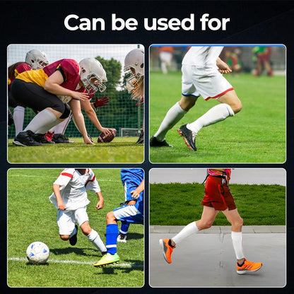 Medicaptain Pre-Cut Soccer Sleeve Socks for Adults and Youth, Companion for Soccer Grip Socks, Securely Holds Shin Guards