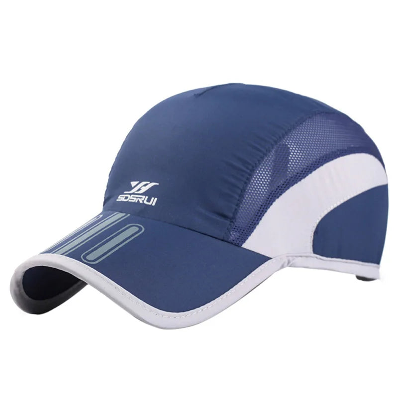 Breathable Quick-Dry Mesh Sports Cap for Cycling, Running & Tennis