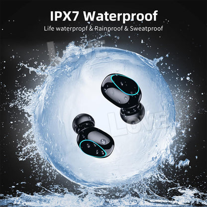 TWS Bluetooth 5.3 Wireless Earbuds Waterproof LED Display Earphones 2025