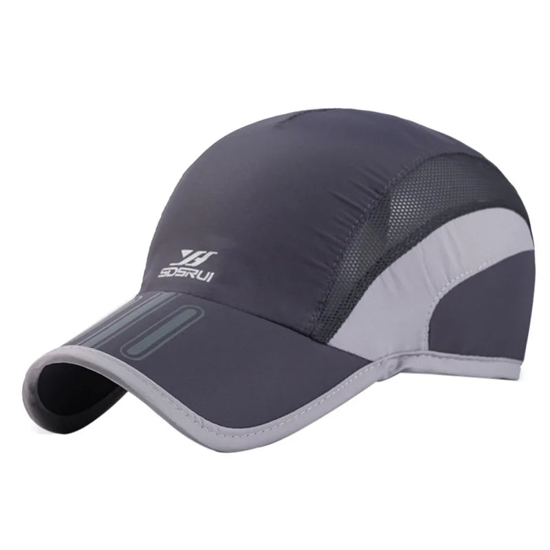 Breathable Quick-Dry Mesh Sports Cap for Cycling, Running & Tennis